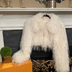 Hot & Delicious Cream Faux Fur Jacket